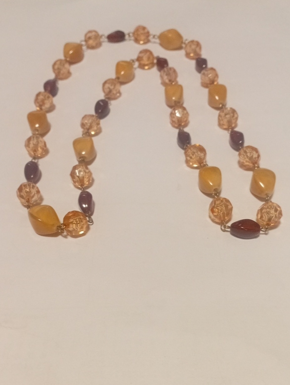 Handcrafted Yellow and Brown Beaded Necklace - Women Jewelry